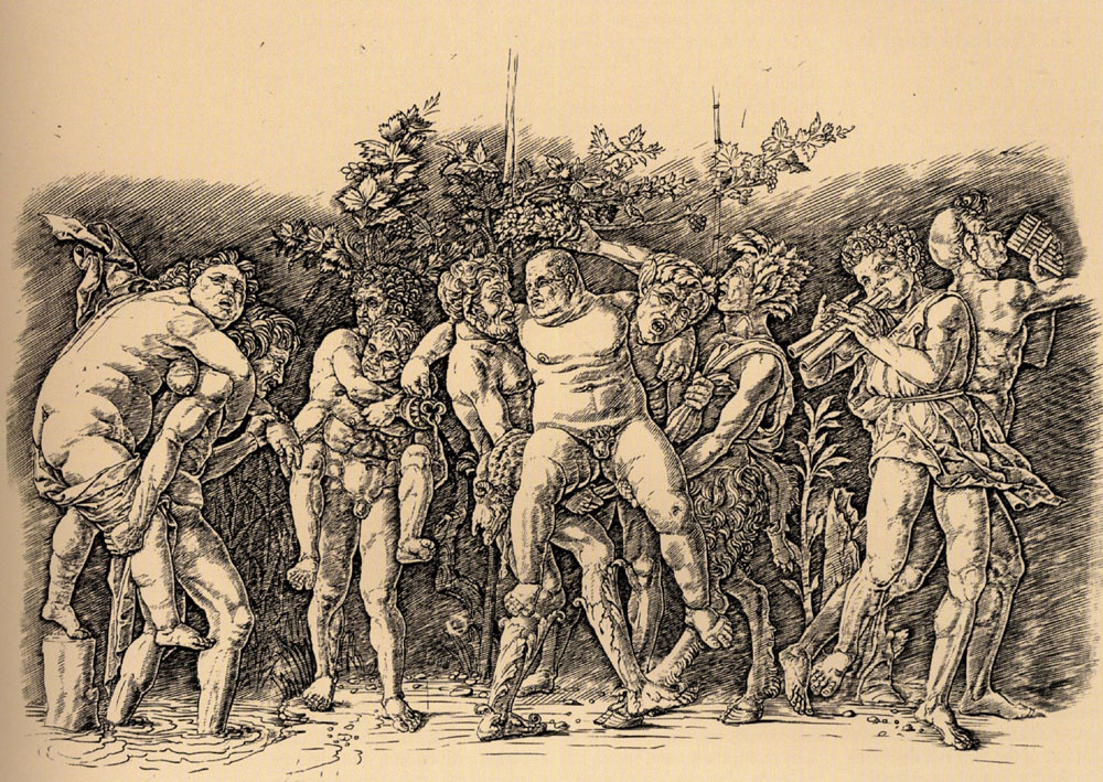 Andrea Mantegna. Bacchanal with Silenus