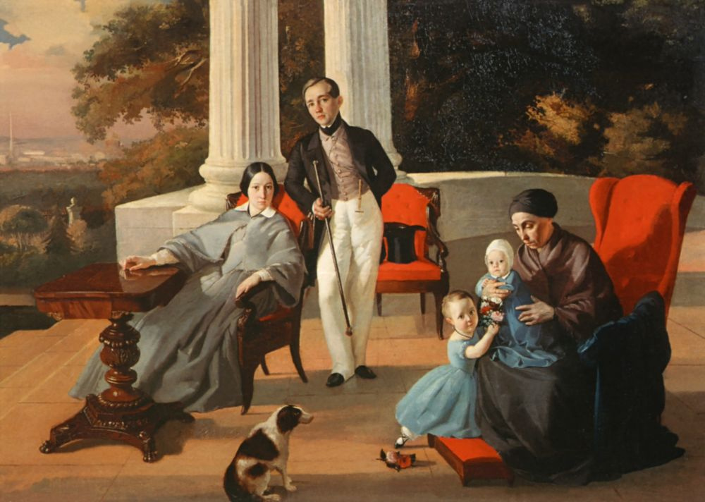 Evgraf Semenovich Sorokin. Family portrait