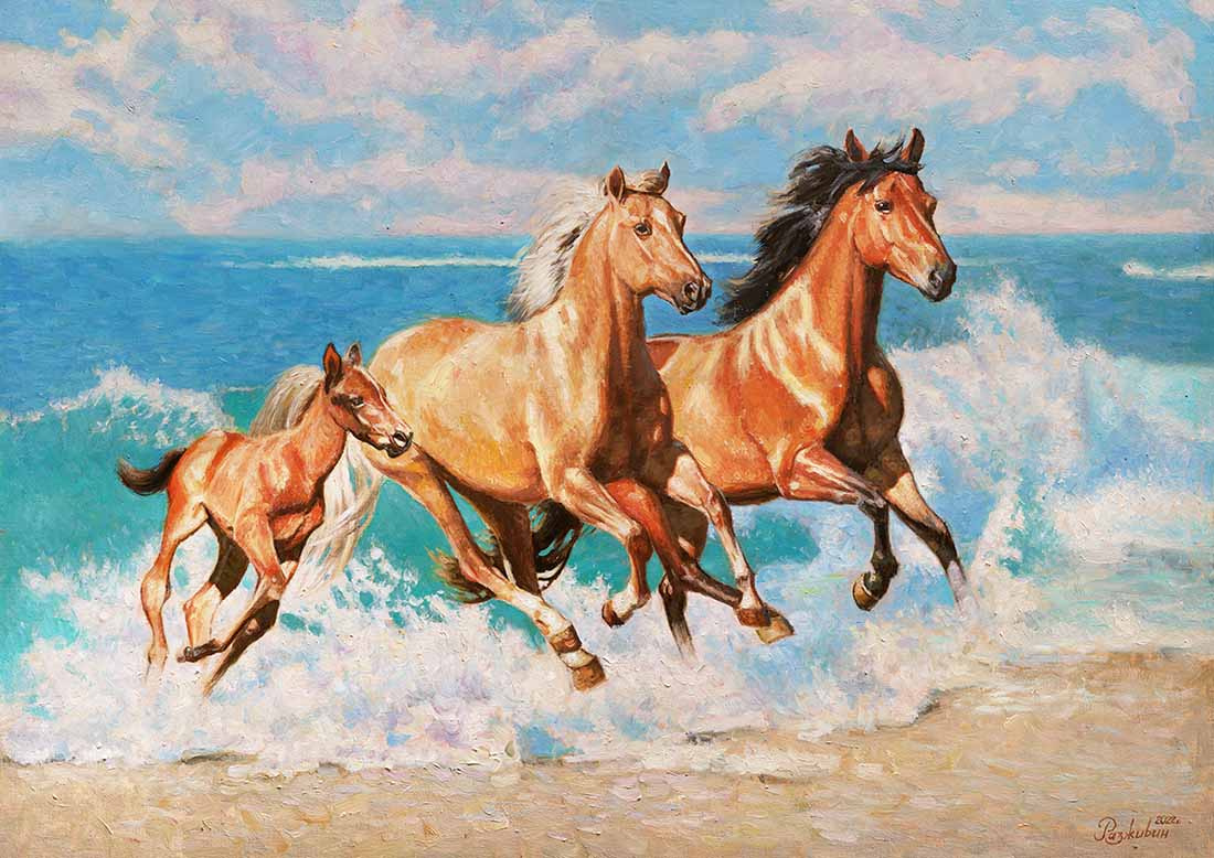 Igor Razzhivin. Horses fly with inspiration...