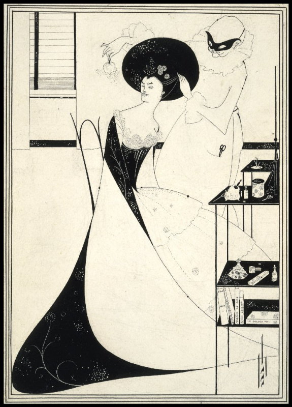 Aubrey Beardsley. Toilet Salome. Illustration for the tragedy "Salome"