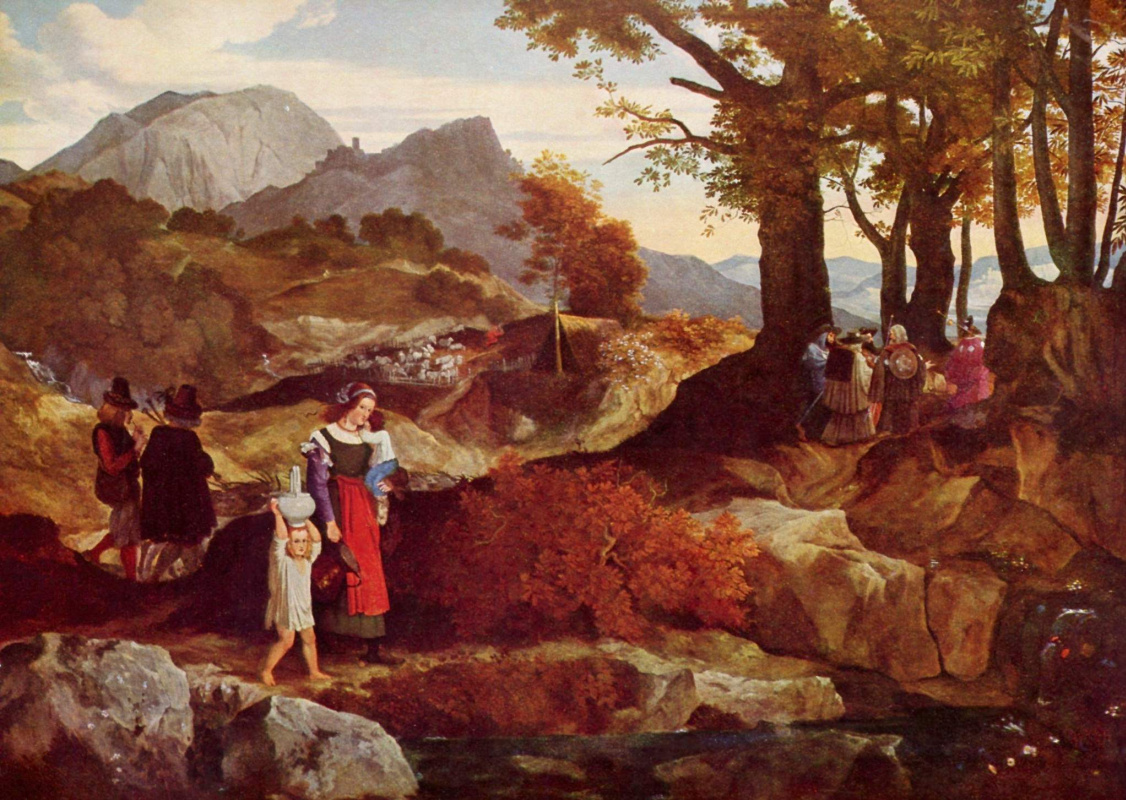 Karl Philippe Fort Wayne. Italian romantic landscape
