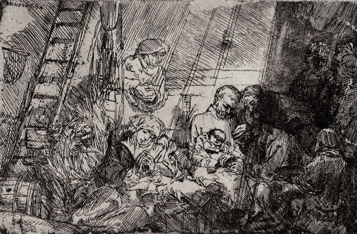 Rembrandt Harmenszoon van Rijn. The circumcision of the infant Christ