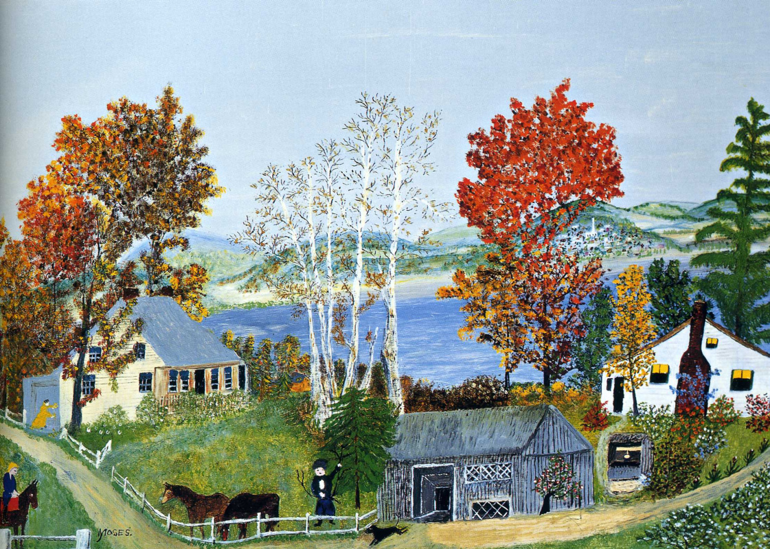 Grandma moses картины