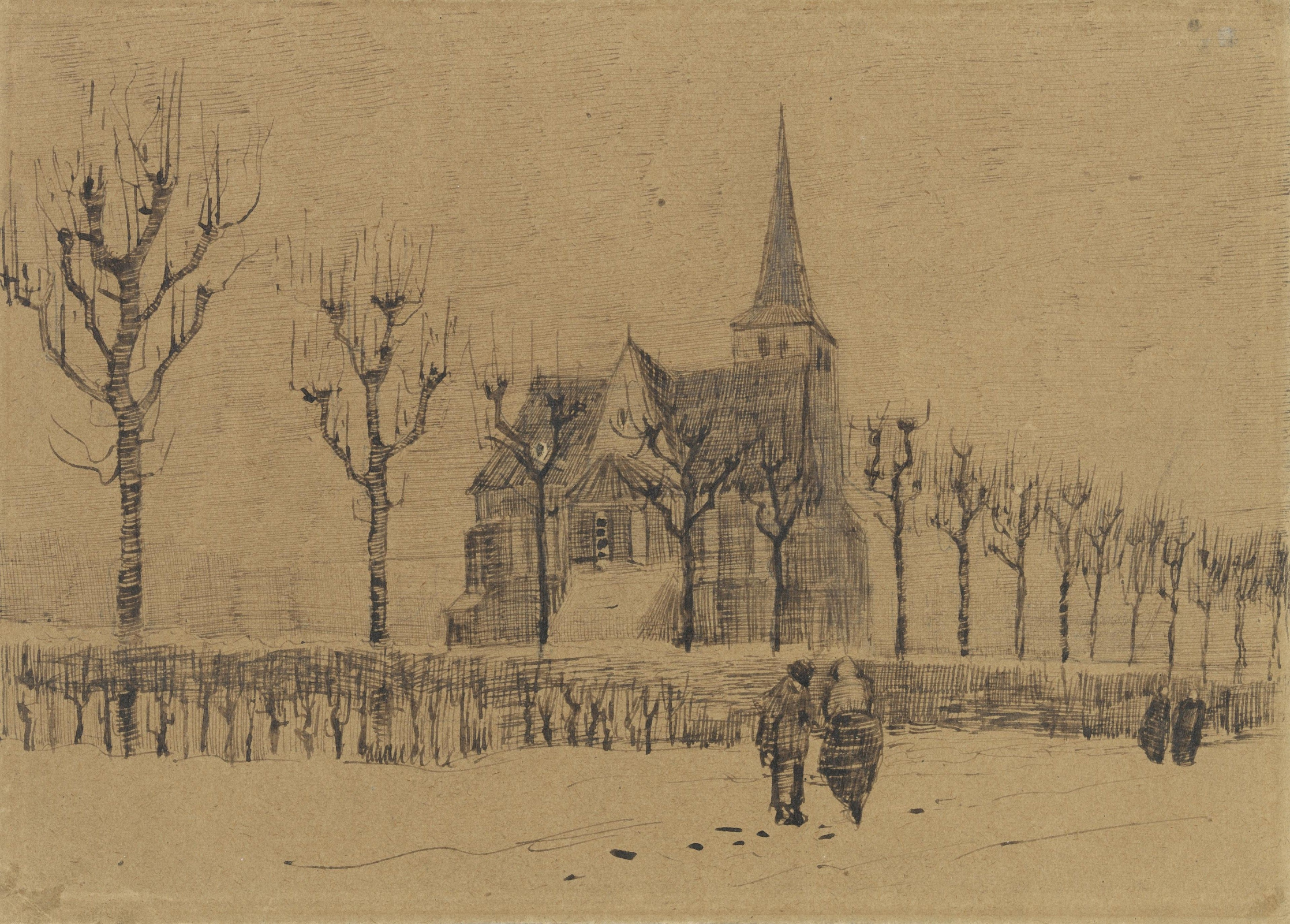 van gogh landscape drawings