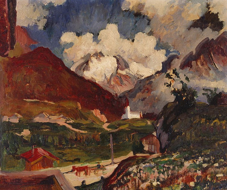 Giovanni Giacometti. Mountain landscape, Maloja