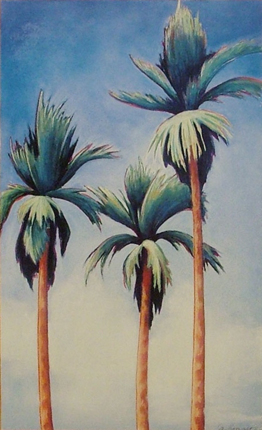 Картина по Номерам на Подрамнике Пальмы