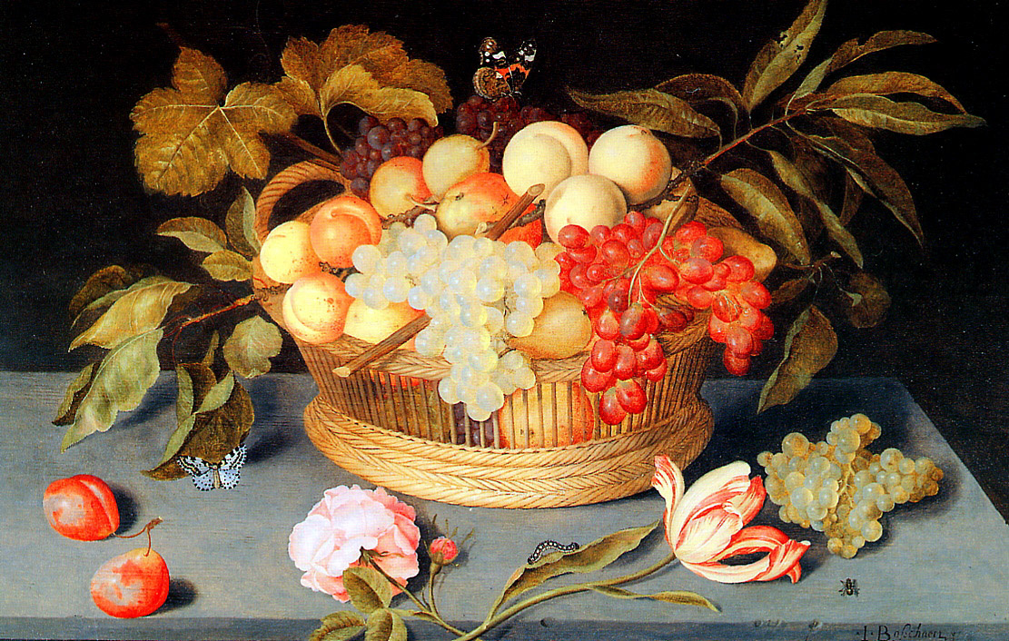 Ian Boshart. Still life with fruits
