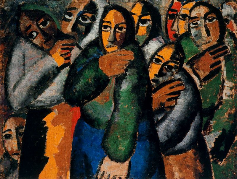 Kazimir Malevich. Peasant women in Church