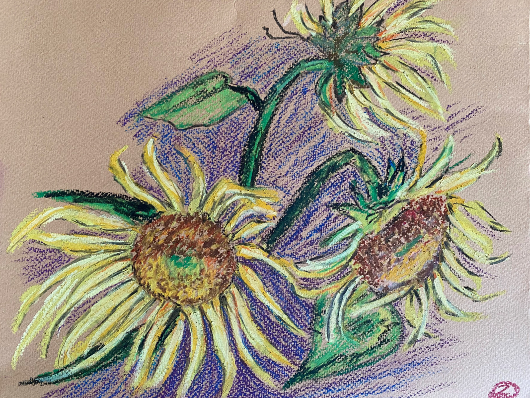 Yana Zolotova. Sunflowers
