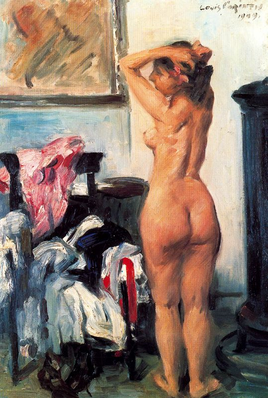 Lovis Corinth. The naked woman in the room