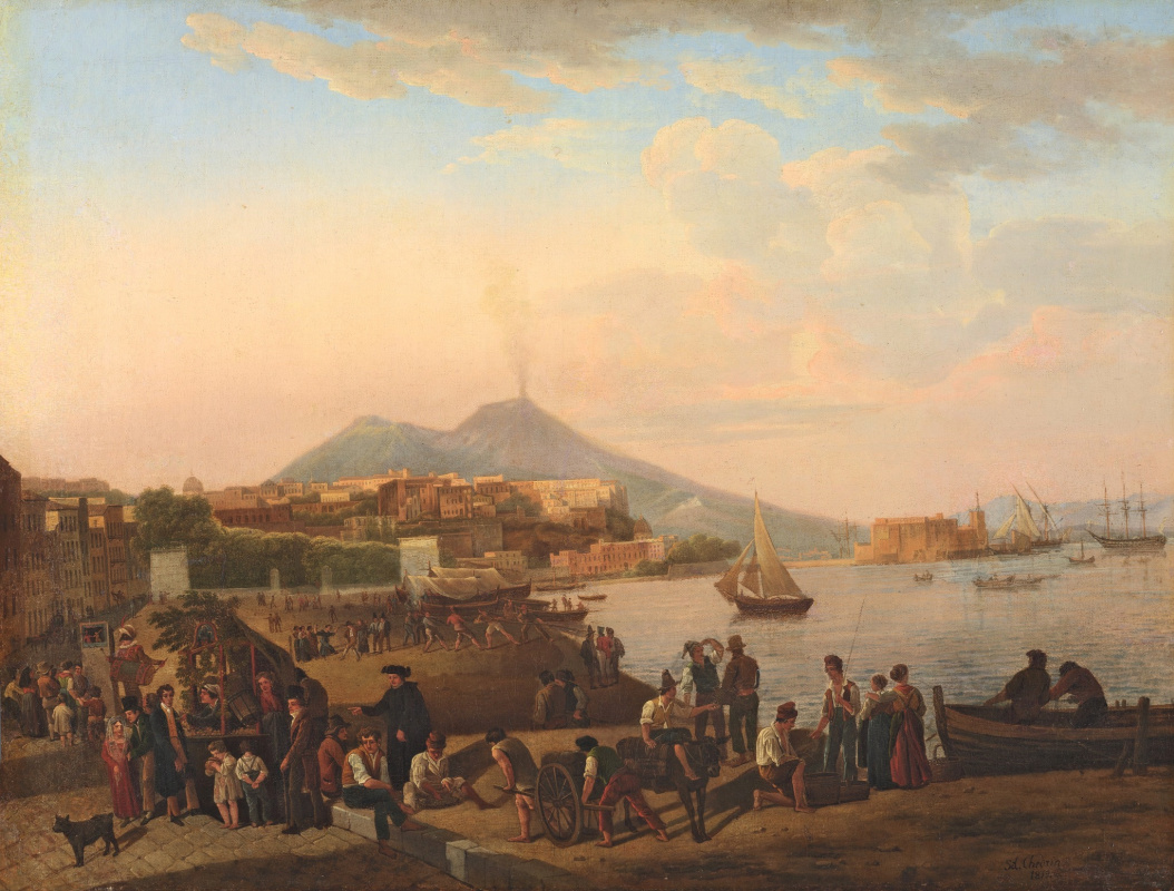 Sylvester Feodosievich Shchedrin. Naples. On the waterfront (Riviera di Chiaia).