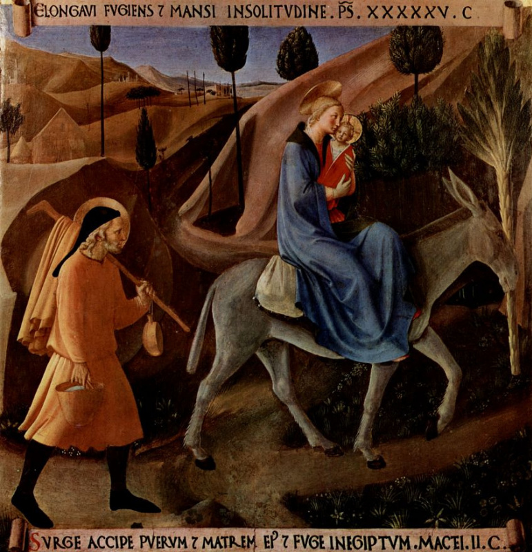 Fra Beato Angelico. Scenes from the life of Christ: Flight into Egypt