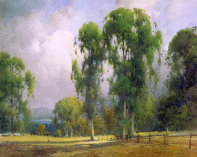 Henry Percy Gray. Green trees