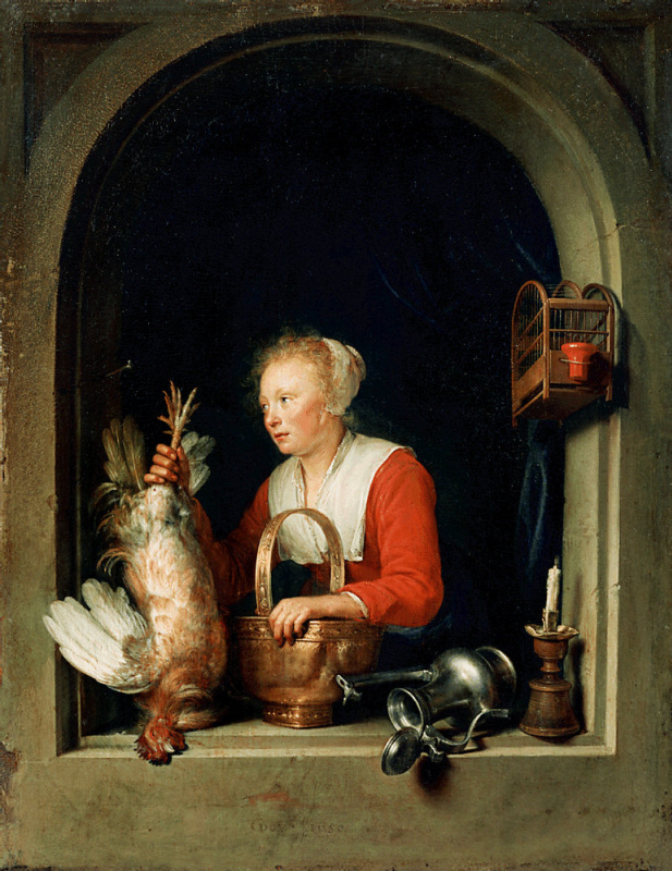 Gerrit (Gerard) Dow. Dutch housewife