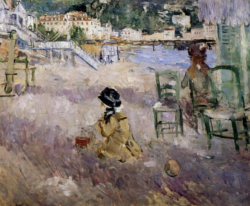 Berthe Morisot. The beach in nice