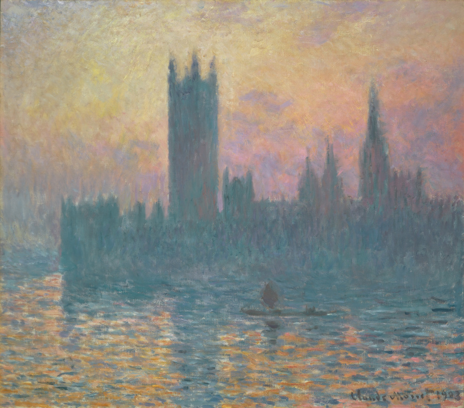Claude Monet. The houses of Parliament, sunset