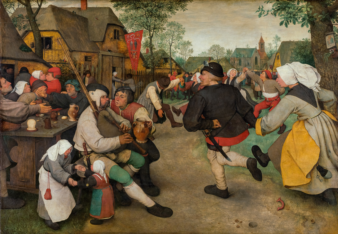 Pieter Bruegel The Elder. Peasant dance