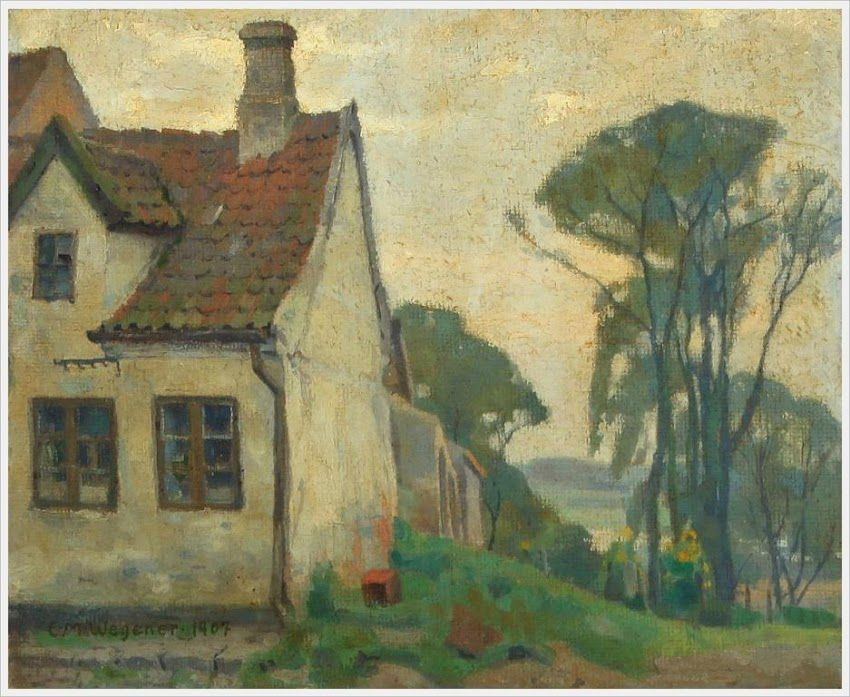 Einar Wegener (Lily Elbe). Landscape with a house