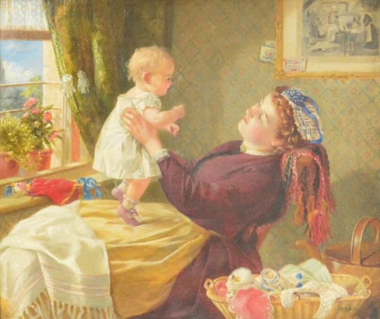 John Everett Millais. Mother and child