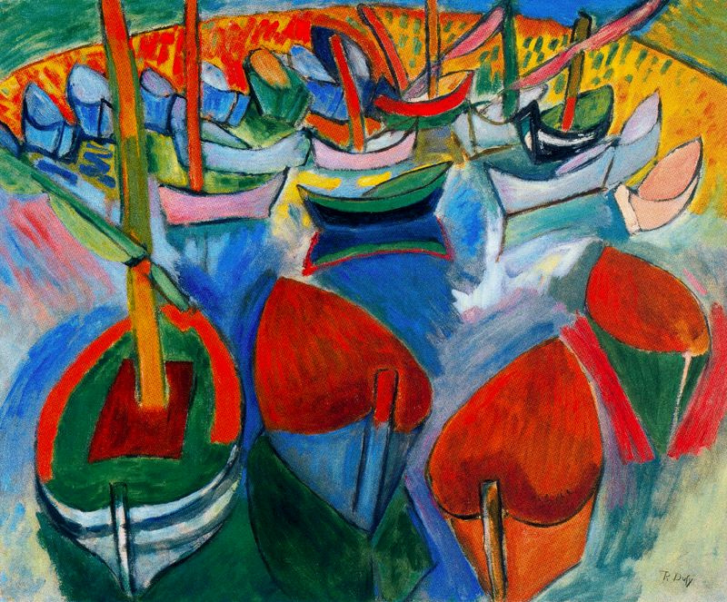 Raoul Dufy. Boats in Martigues