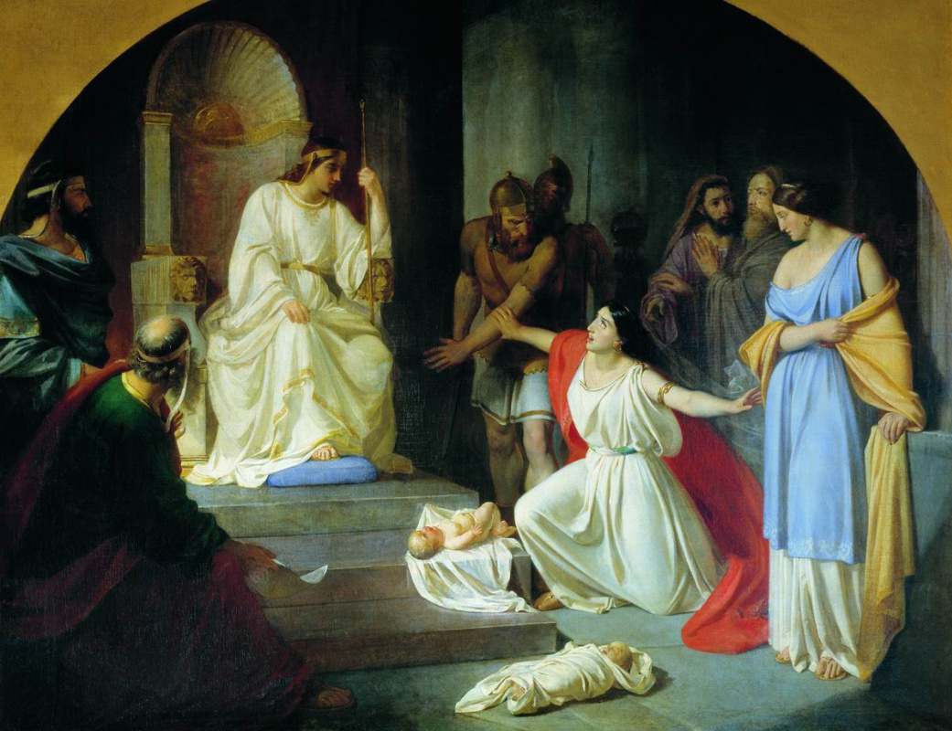 Nikolai Nikolaevich Ge. The court of king Solomon
