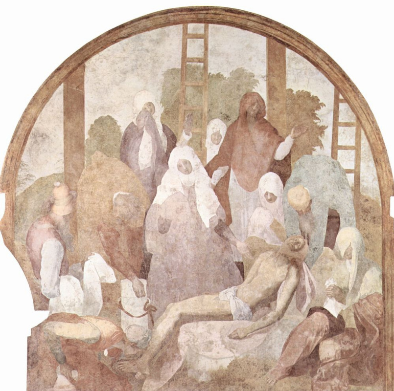 Jacopo Pontormo. Passion of Christ. Descent from the cross, fragment