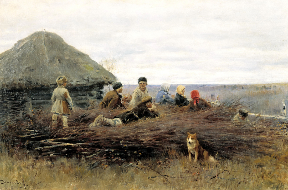 Алексей Степанов. Дети на хворосте, 1899