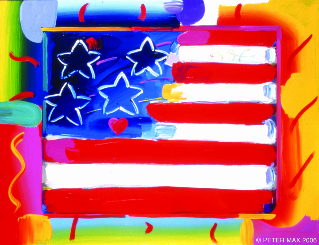 Peter Max. Flag