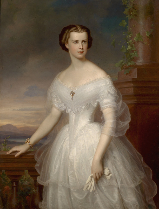 Franz Schrotzberg. Empress Elisabeth of Austria, Duchess of Bavaria — the bride of Emperor Franz Jos