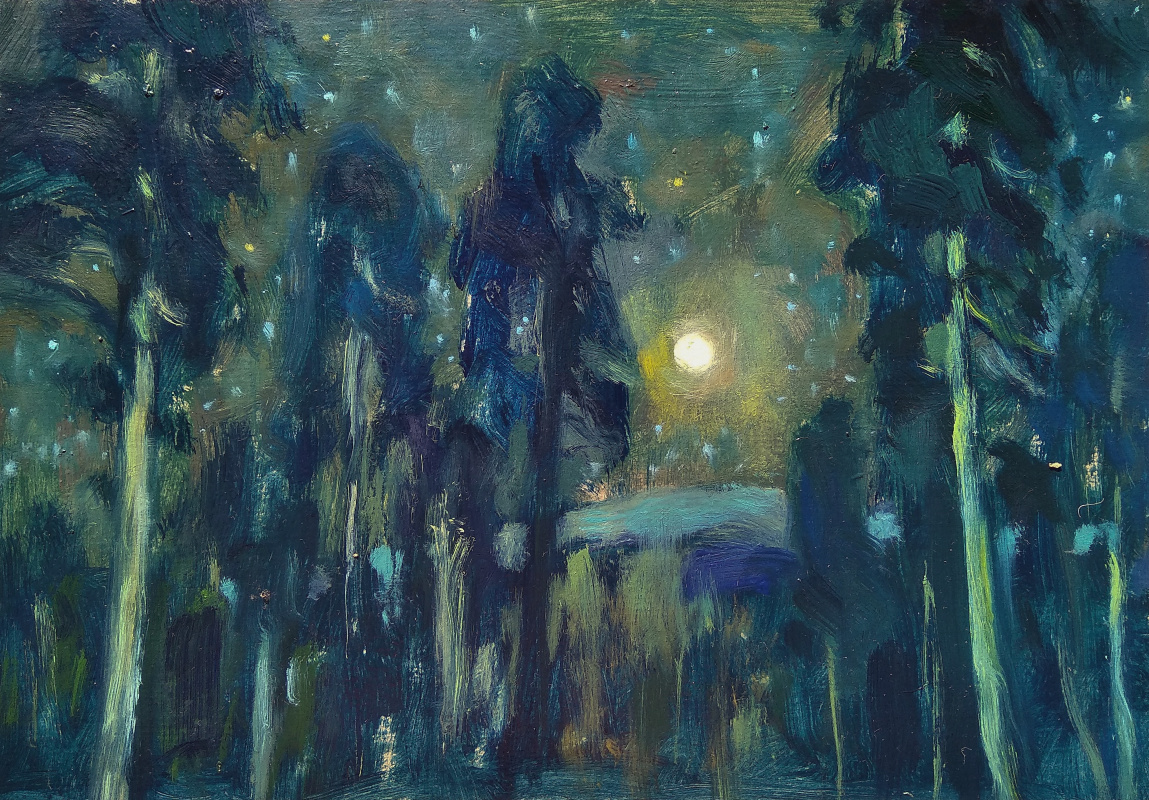 Oleg Alexandrovich Sobolevsky. Moonlight night