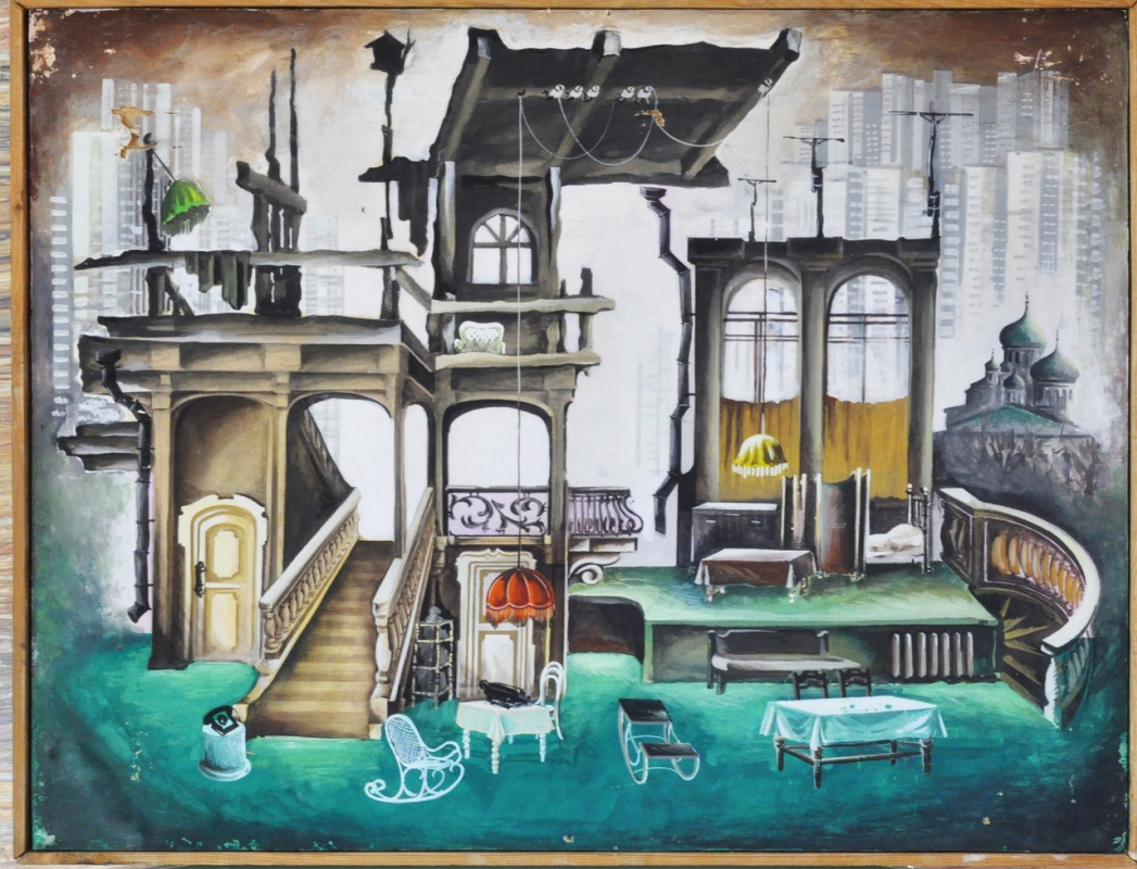 Mikhail Vasilyevich Murzin. Scenography for the play "The Old House