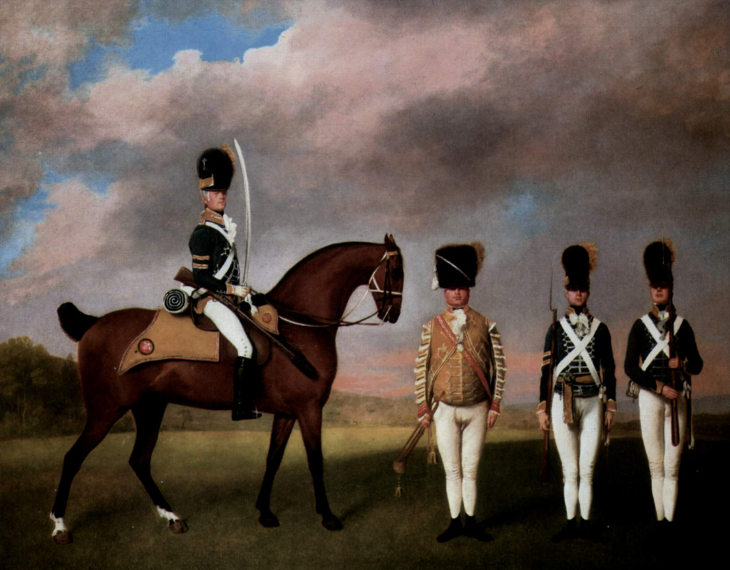 George Stubbs. Soldiers of the 10th Dragoon regiment