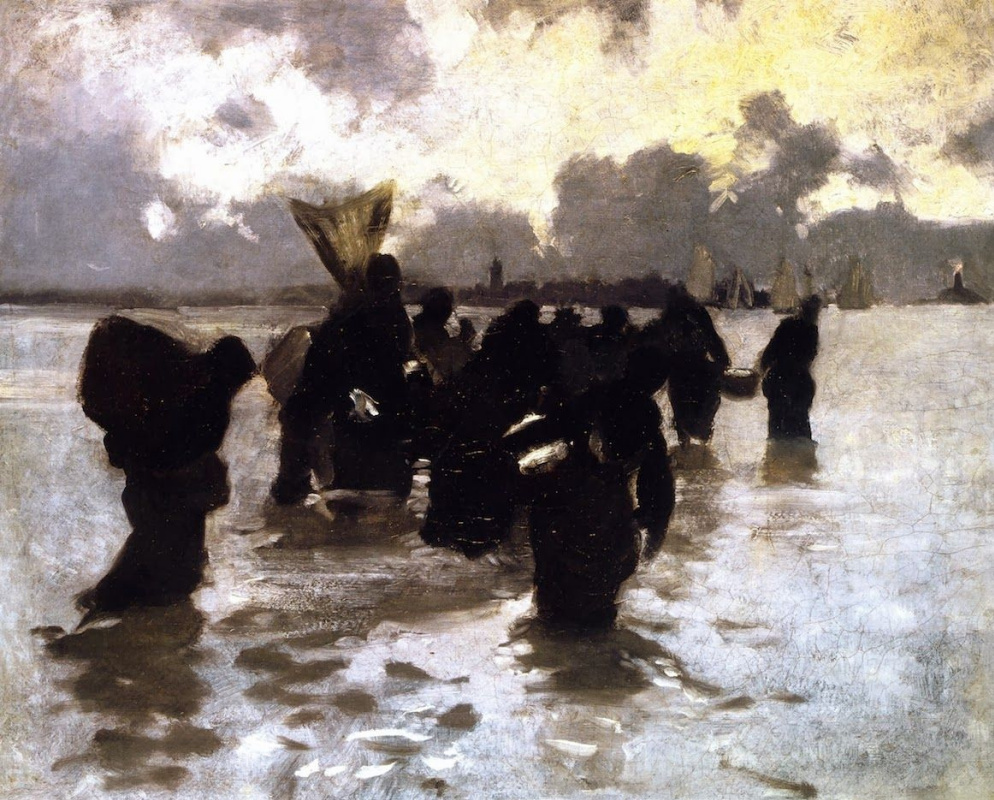 John Singer Sargent. Return gatherers of oysters