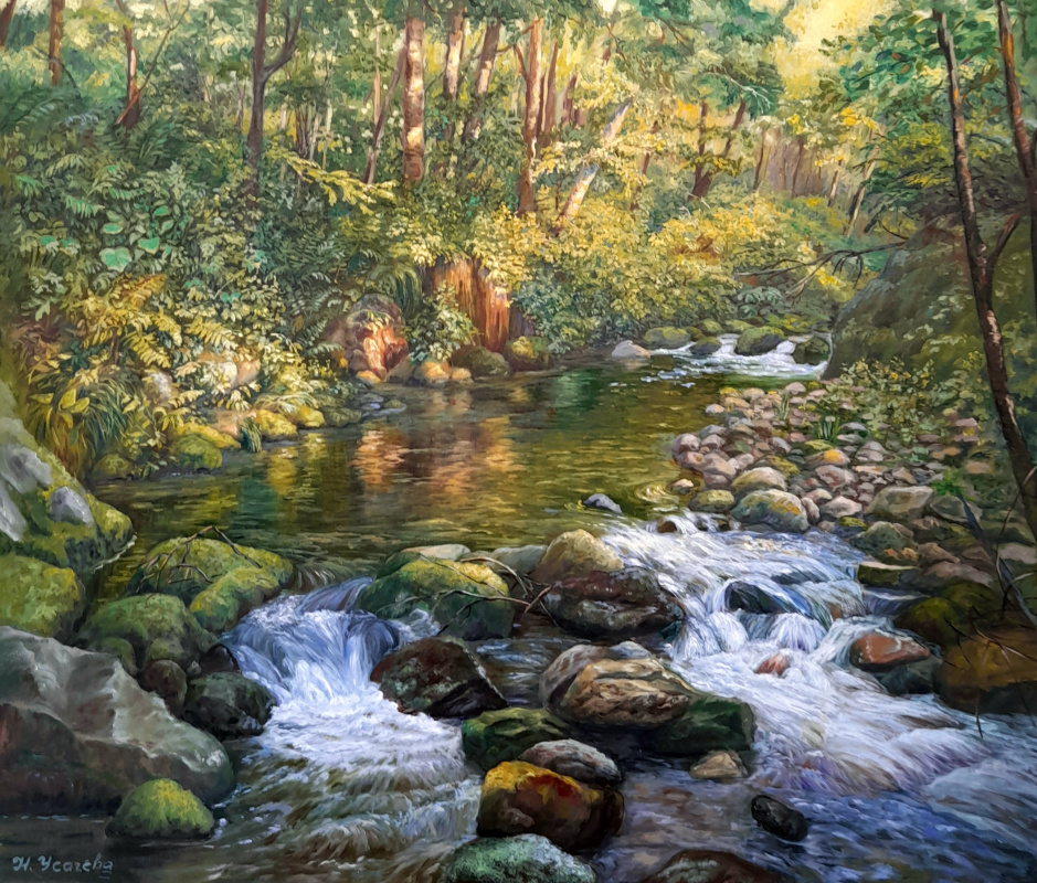 Natalia Viktorovna Usacheva. "Summer in the Mountains."