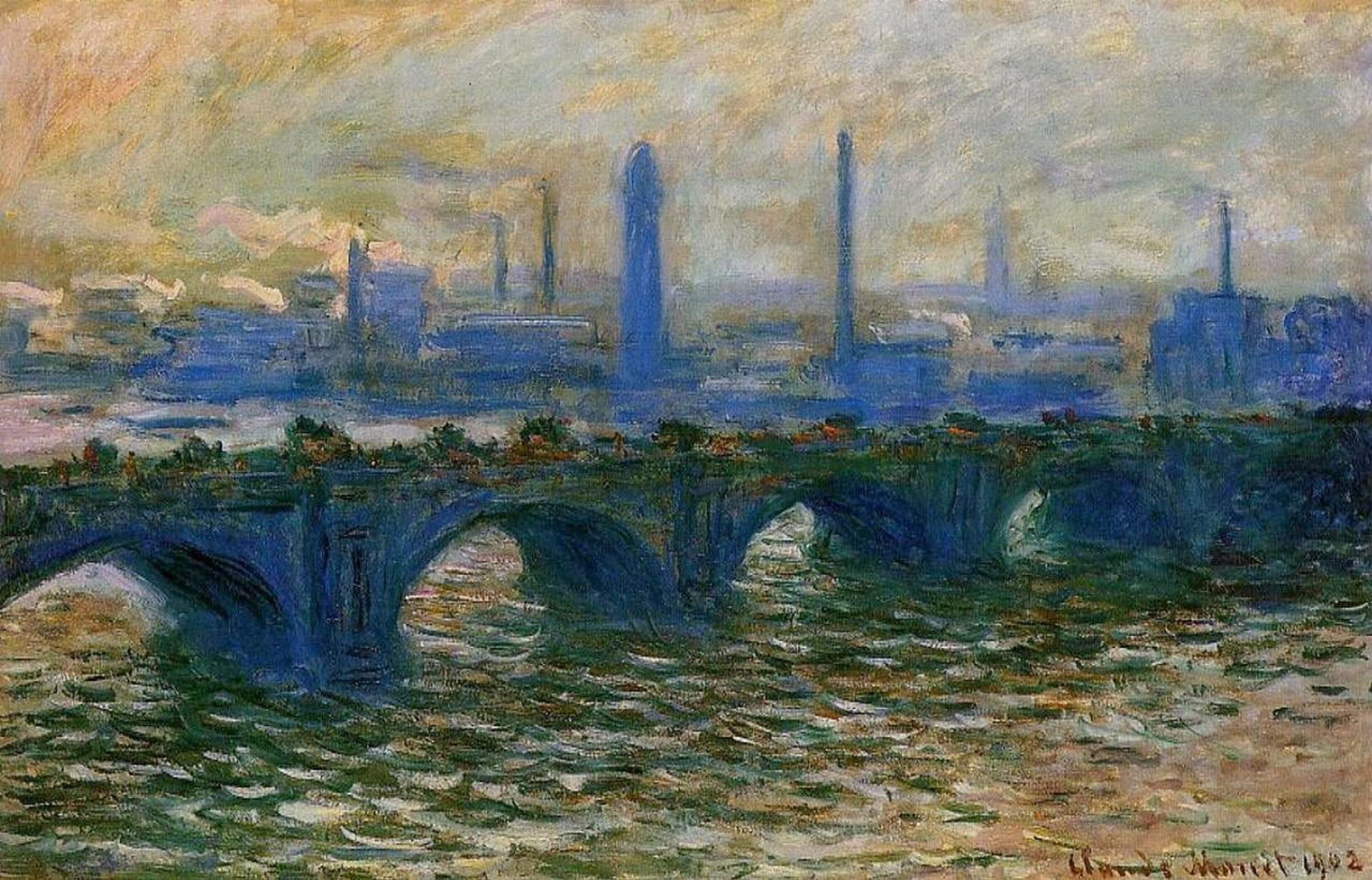 Waterloo Bridge, 1902, 100×65 cm by Claude Monet: History