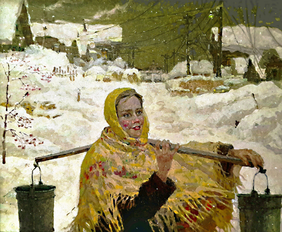 Vladimir Petrovich Siukhov. "It's snowing..."