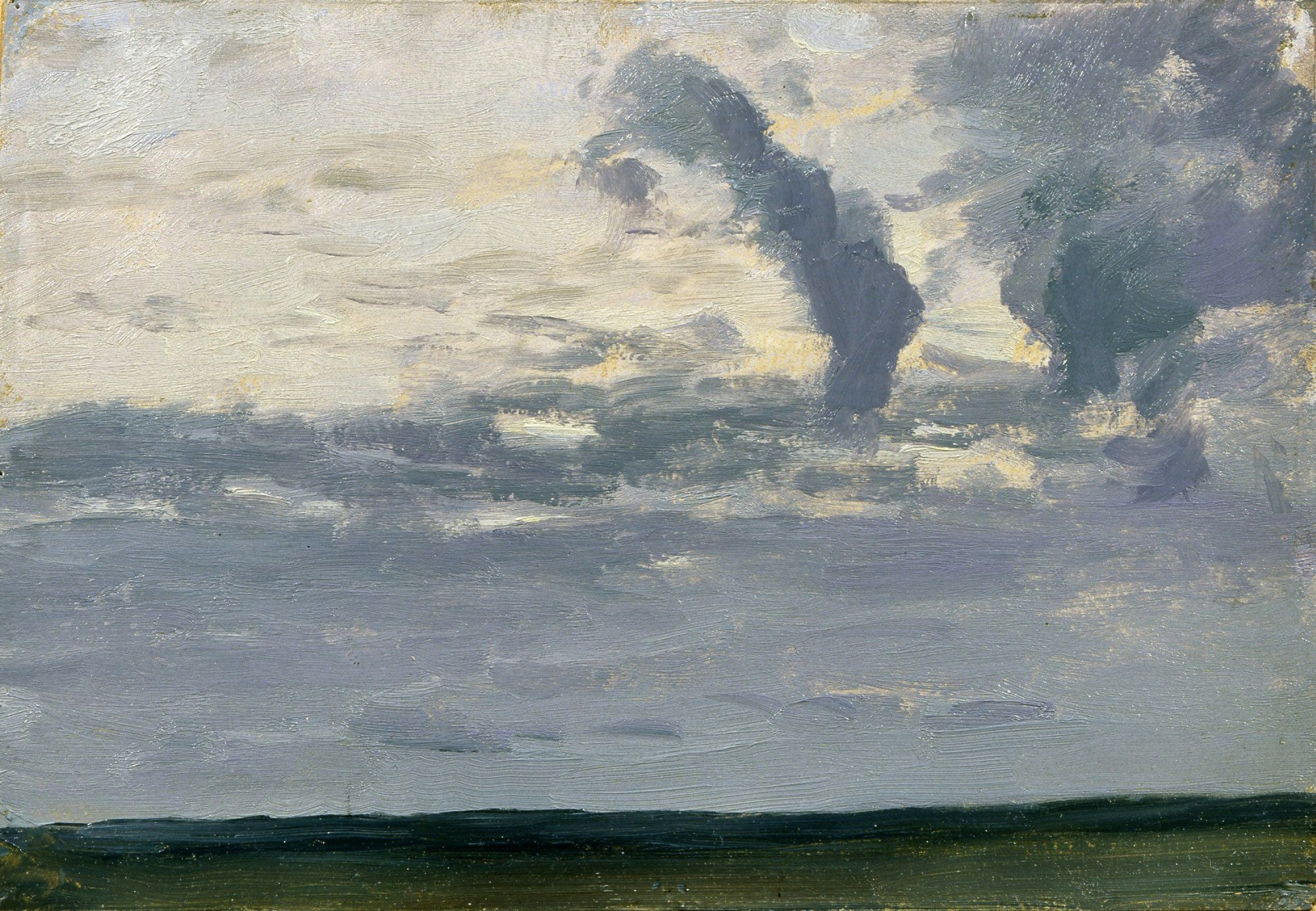 Cloudy Sky Twilight A Sketch For The Painting Eternal Rest 13 26 17 Cm By Isaac Levitan History Analysis Facts Arthive
