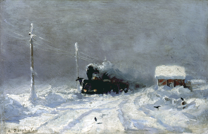 Alexey Petrovich Bogolyubov. Winter. Snow drift