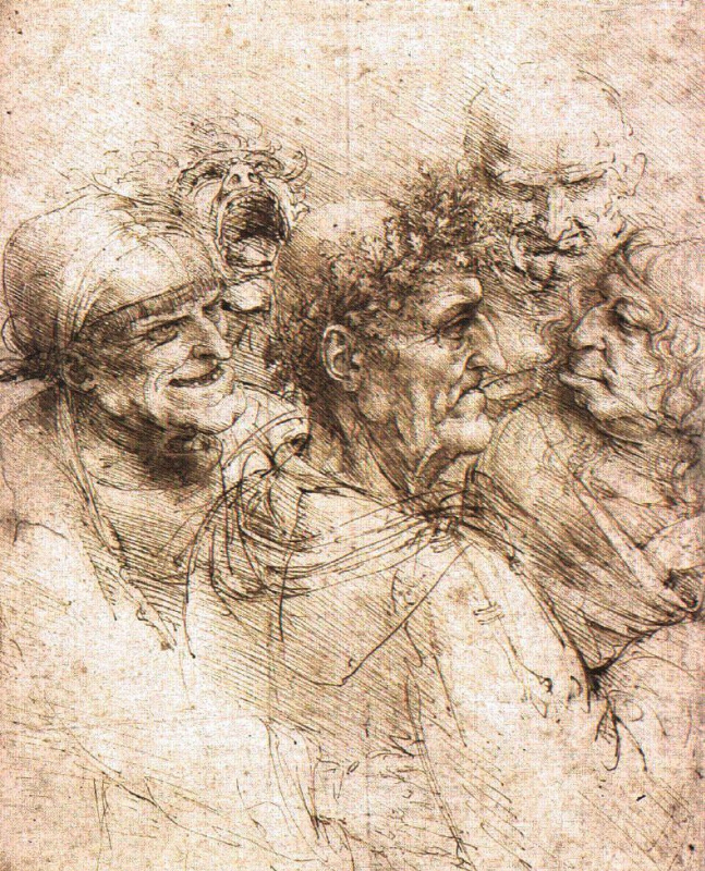 Другие рисунки Леонардо да Винчи из британского Королевского собрания