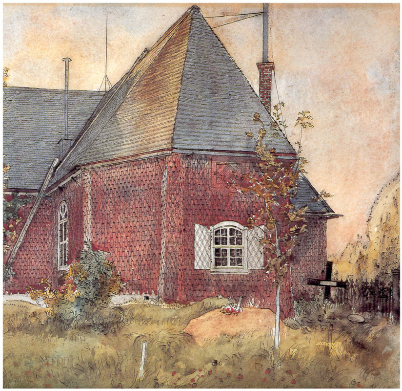 Carl Larsson. The old Church