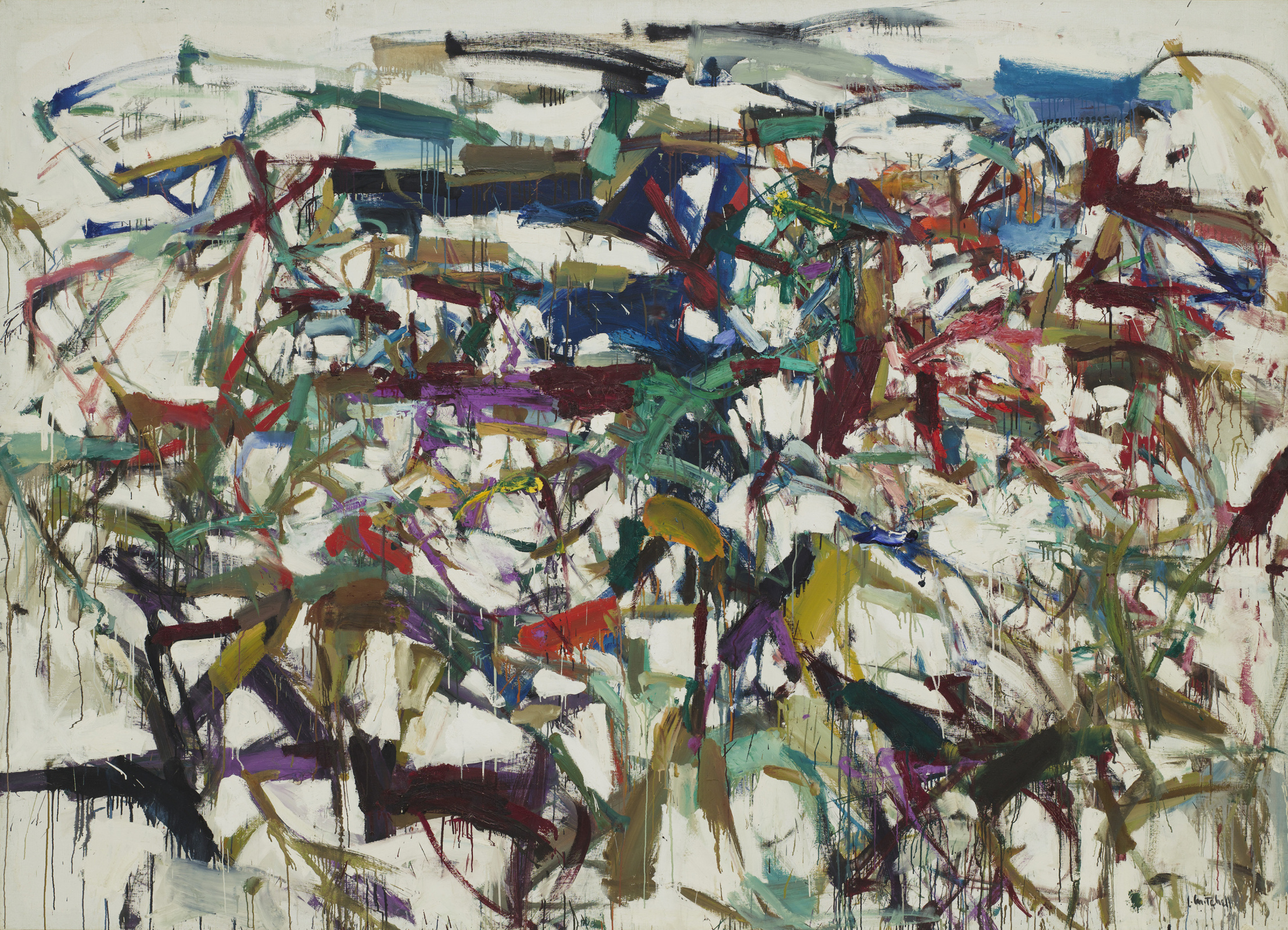 Joan Mitchell 瓢虫, 1957, 274×198 厘米：作品描述| Arthive
