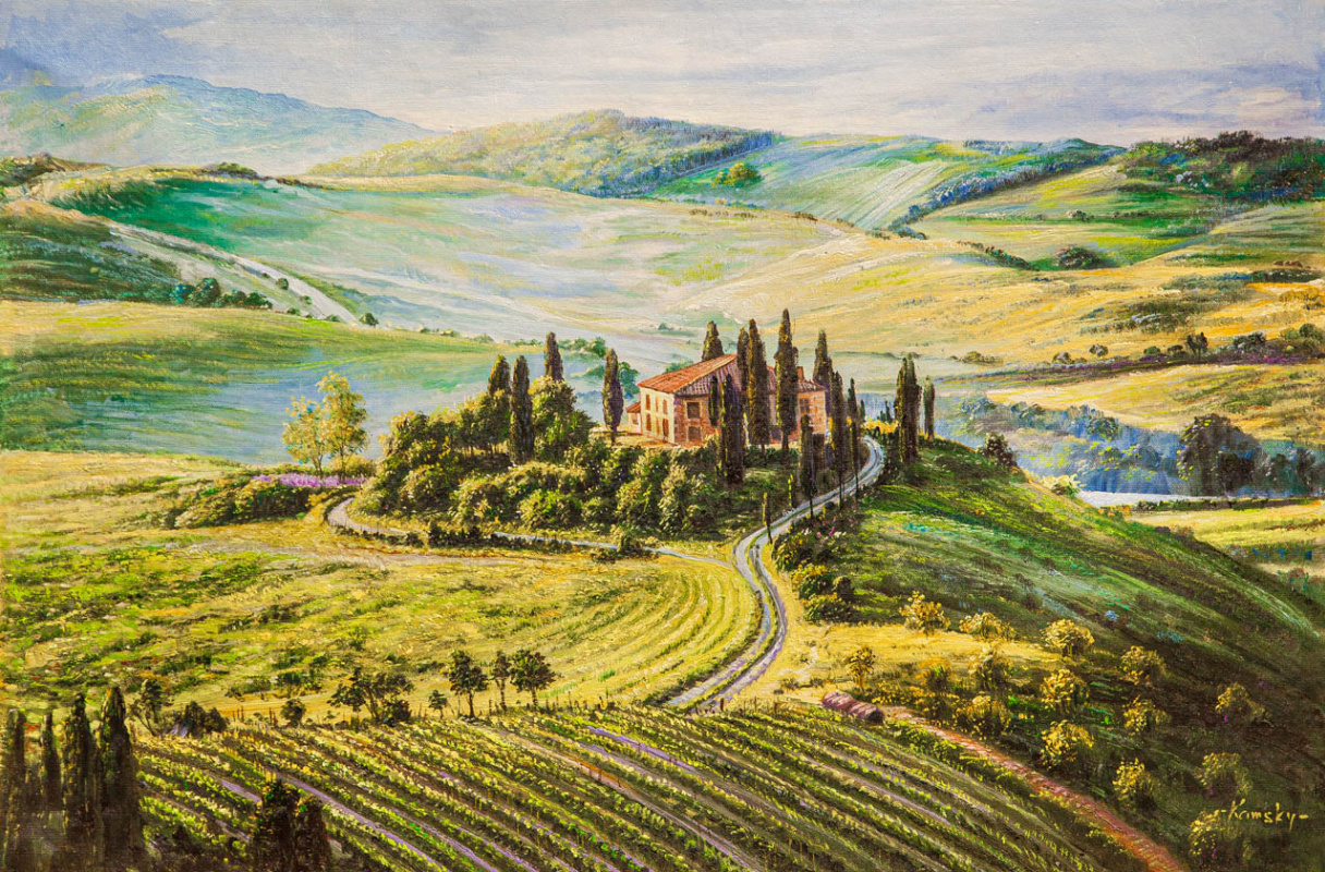 Savely Kamsky. Picturesque fields of Tuscany