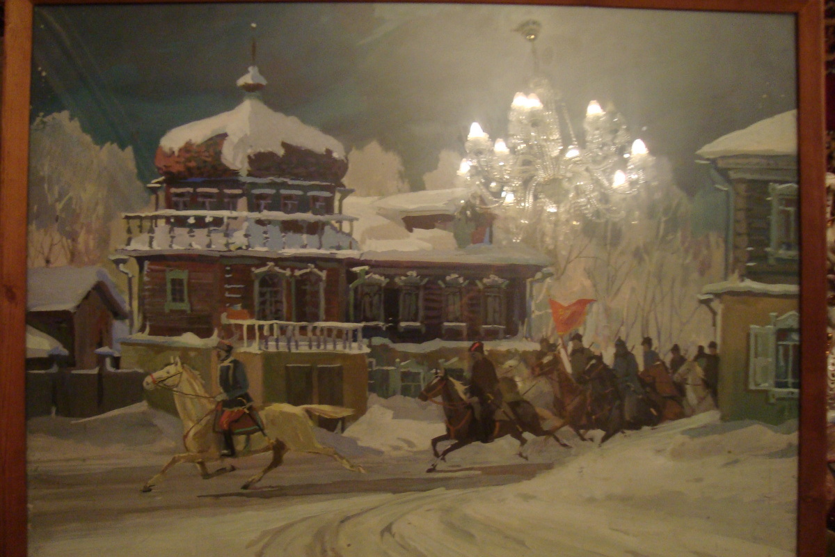 The entry of the red Army in Omsk