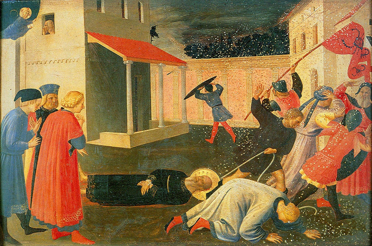 Fra Beato Angelico. Linayolskaya tabernacle. Fragment: The Martyrdom of St. Mark