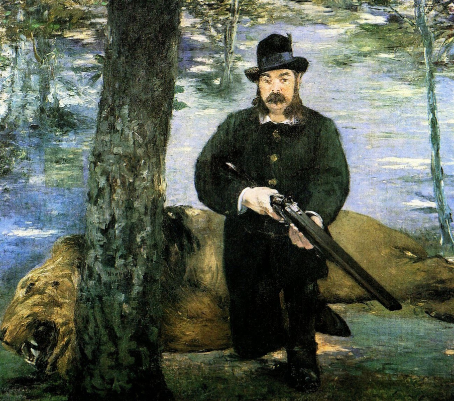 Edouard Manet. The hunter of a lion