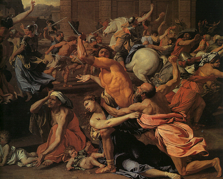 Nicolas Poussin. The rape of the Sabine women