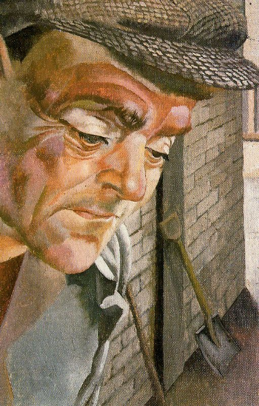 Stanley Spencer. The man in the cap