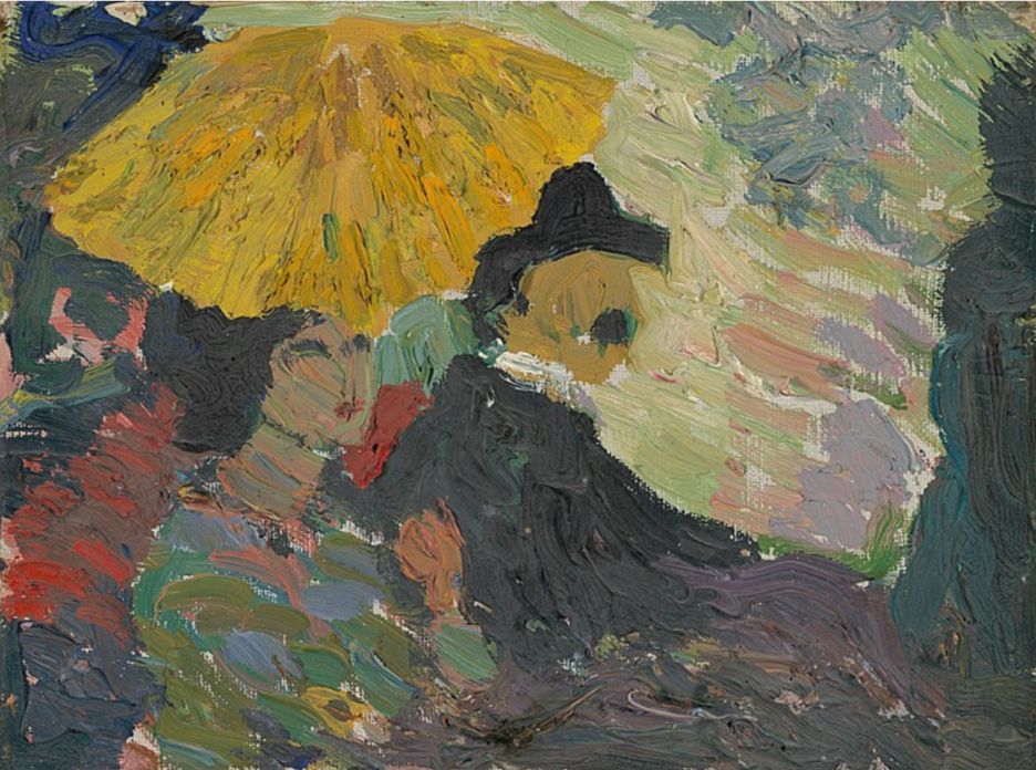 Giovanni Giacometti. Couple with parasol