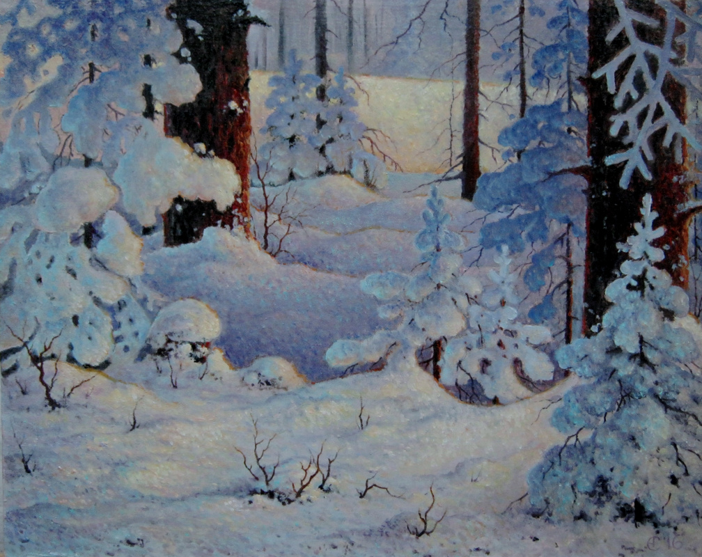 Alexander Sultan. Winter landscape