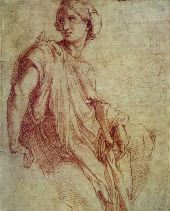 Sybil. Sketches for the mosaics of the Capella Chigi